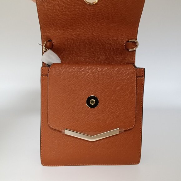 Mia Crossbody Rodeo Rust Leather Handbag Time's Arrow NWT - Picture 6 of 10